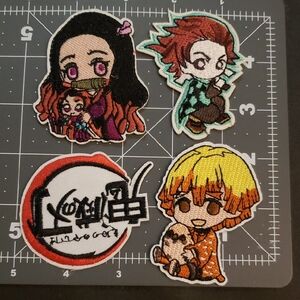 Anime Character Embroidered Patches Set